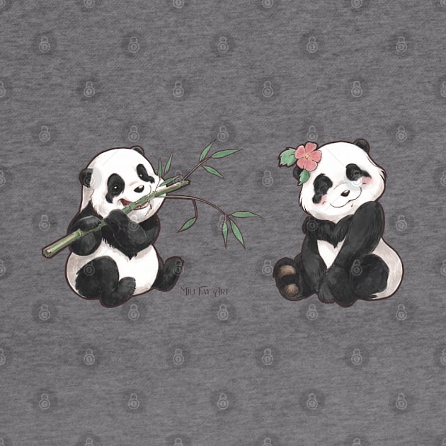 Mili Fay’s Baby Pandas by Mili Fay Art
